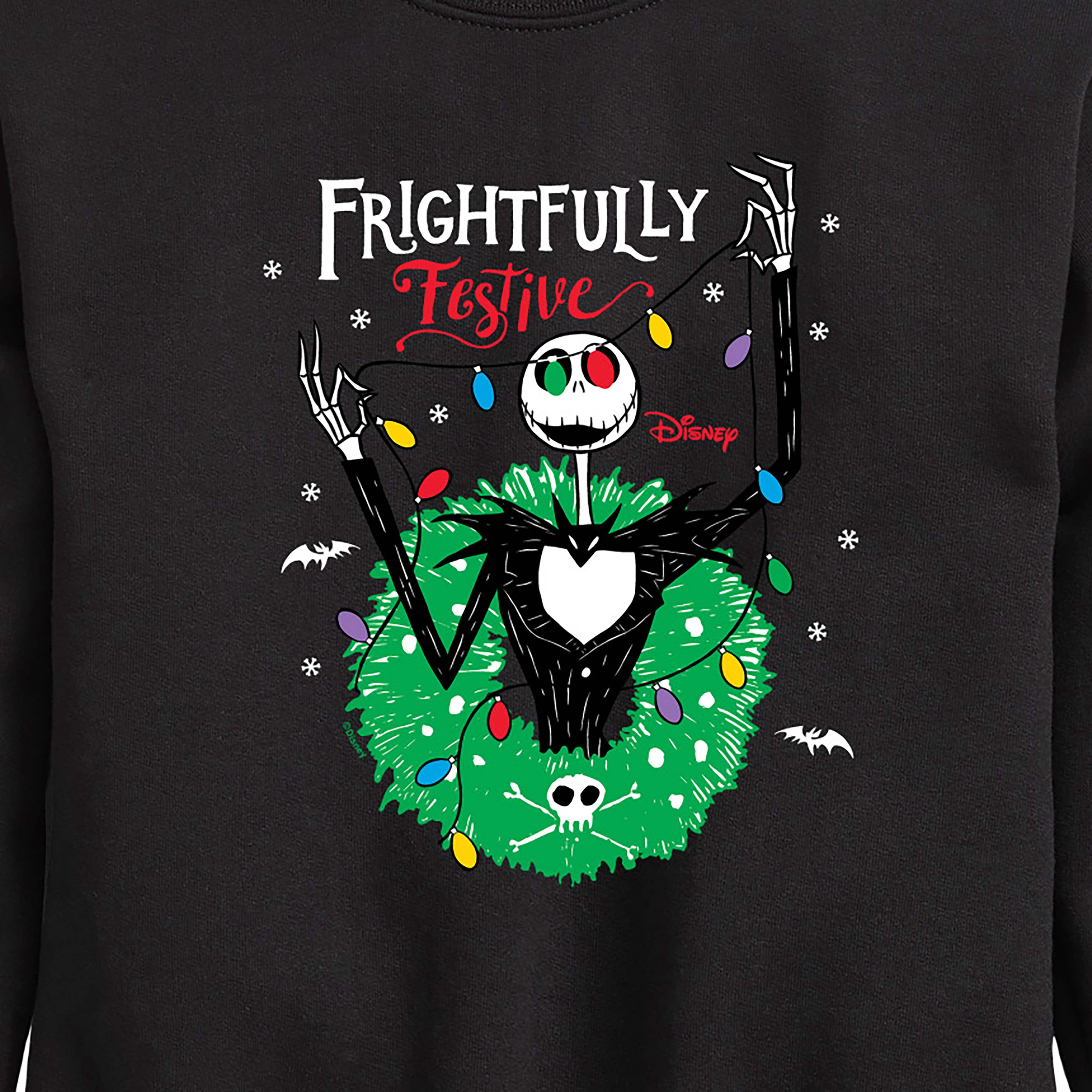 The Nightmare Before Christmas - Graphic Long Sleeve Fleece Sweatshirt