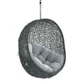 thumbnail image 3 of Modway Hide Sunbrella® Fabric Swing Outdoor Patio Lounge Chair Without Stand in Gray Gray, 3 of 6