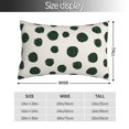 thumbnail image 2 of Zufioo Abstract Green Polka Dot Print Double-Sided Throw Pillow Cover, Pillow Protector Home Decor - With Hidden Zipper, Suitable for Bedroom, Living Room, Car Interior-16"x24", 2 of 6