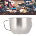 thumbnail image 3 of Soup Bowl, Compact Stainless Steel Multi-Purpose Silver Noodles Bowl, for School Outdoor, 3 of 7