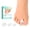 Clear, variant on Welnove Gel Hammertoe Corrector Toe Separators - Toe Straighteners for Overlapping Toes, Crooked Toes - Clear, 6 Pack, Large