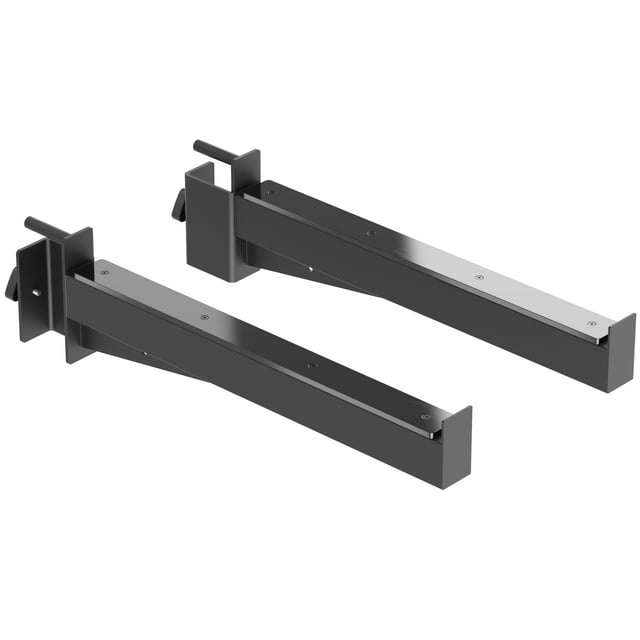 Synergee Safety Arms for 2x3 Power and Squat Racks, Fits Racks with 5/8" Holes. Rack-Mounted Safety Arm Attachment for Spotting, Bench Press, and Squats.