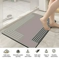 thumbnail image 5 of Mecorevxz Bath Mat Diatomaceous Earth Shower Mat Non-Slip Super Absorbent Diatomite Mats for Bathroom Floor Fast-Drying Easy to Clean(24''*16'',Gray), 5 of 7