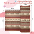 thumbnail image 5 of Red and Brown Christmas Pattern Toddler Nap Mats for Kids Preschool,50"x20" Sleeping Mat Bag or Kids,Toddler Sleeping Bag,Toddler Nap Mat or Daycare, 5 of 6