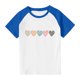 thumbnail image 3 of Blusas y camisas de manga corta con cuello redondo para niños y niñas, blusa de manga corta con estampado de cuello redondo, 3 of 7