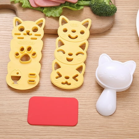 

Bobasndm Rice Ball Mold Lightweight 1 Set Eye-catching Labor-saving Sushi Maker Food Grade Materials Convenient for Gifts