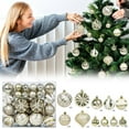 thumbnail image 6 of Big Christmas Ornaments Balls - 48Pcs Christmas Ball Ornaments Christmas Tree Decoration Holiday Multiple Styles Ornaments for Christmas Trees Party Ball Decoration Christmas Decorations, 6 of 7