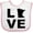 White and Pink, variant on Inktastic Love Minnesota Boys or Girls Baby Bib