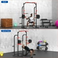 SunHome Power Cage Squat Rack, Multi-Functional Power Rack with ...