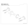 thumbnail image 3 of Kingston Brass DR114240 Americana 24" x 1-1/4" O.D. Stainless Steel Decorative Grab Bar, Matte Black, 3 of 4