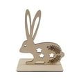 thumbnail image 2 of Ympkerial Bunny Wood Cutouts Unfinished Wooden Rabbit Decor for Paintable Adult Easter DIY Crafts and Spring Home Decoration 4.5 Inch by 4 Inch, 2 of 9
