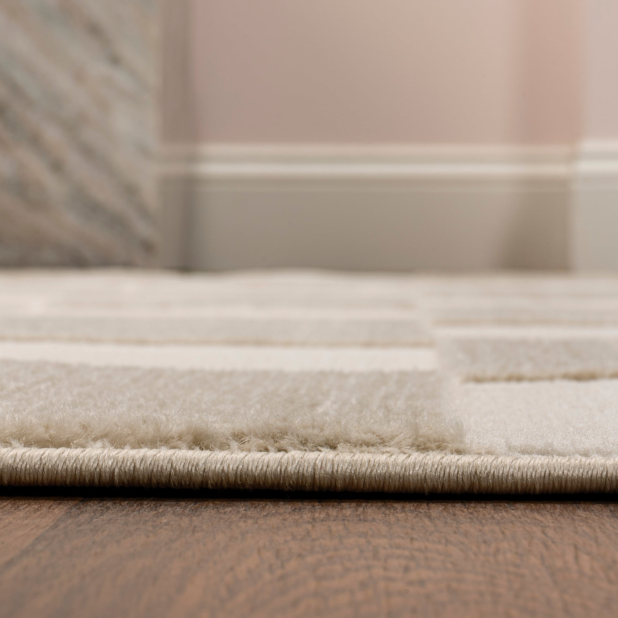 JONATHAN Y SANDSTONE 5 x 8 Area Rug, Thea Geometric Checkerboard - Beige/Cream, SND103A-5
