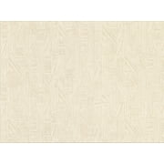 Warner Textures Kensho Cream Parquet Wood Wallpaper, 27-in by 27-ft, 60.8 sq. ft
