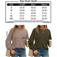 thumbnail image 6 of Gleelaud Womens Fall Fashion Long Sleeve Shirts Fall Tops Pleated Blouse Casual Loose Dressy Basic Tunic Tops Black, 6 of 6