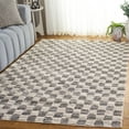 thumbnail image 2 of SAFAVIEH Seattle Dallas Geometric Shag Area Rug, Ivory/Grey, 8' x 10', 2 of 10