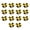 Yellow, variant on 14Pcs Golfs Shoe Spikes Cleats Nonslip Golfs Spikes Pin Replacement Studs Fast Twists Turn Screw Studs Easy to Install