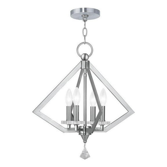 Beaumont Lane 4 Light Chandelier in Brushed Nickel