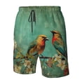 thumbnail image 4 of Pofeuu Retro Birds Prin Men's Swim Trunks Quick Dry Bathing Suit Swimming Board Shorts Mesh Lining Beach Swimwear-XX-Large, 4 of 6