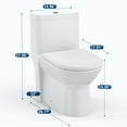 thumbnail image 7 of Accreate One Piece Elongated Toilet with Side Flush and V Shape Soft Close Seat, High Comfort Toilet for Seniors and Home Bathroom Renovation, 7 of 7