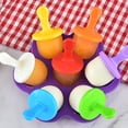 thumbnail image 4 of 7 Holes Silicone-made Ice Cream Mould DIY Pudding Tray Holder Reusable Ice Pop Maker Purple, 4 of 10