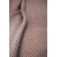 thumbnail image 3 of SAOL Herringbone Throw Blanket 100% Premium Super Soft Merino Wool 75" x 57" Fringe Ends from Ireland, 3 of 6