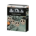 thumbnail image 4 of White Fabric Spooky Pumpkin Lantern Lights - 10 Count, 4 of 4