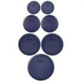 thumbnail image 1 of Juego de tapas para almacenar alimentos, plástico Pyrex, azul oscuro (7 tapas), 1 of 1