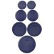 thumbnail image 1 of Juego de tapas para almacenar alimentos, plástico Pyrex, azul oscuro (7 tapas), 1 of 1