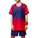 thumbnail image 1 of Odeerbi Juego de Entrenamiento de Fútbol Seco Rápido Para Chicos Y Niñas Pantalones Cortos de Camiseta Con Cuello En V Ropa Deportiva de Impresión Gradiente Para 4-17 Años, 1 of 4