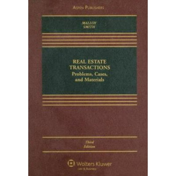 Pre-Owned Real Estate Transactions: Problems, Cases, and Materials (Hardcover) 0735562571 9780735562578