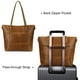 thumbnail image 3 of Bolso de hombro S-ZONE de cuero genuino vintage para mujer, 3 of 8