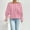 Pink, variant on Sweatshirt For Women Sevevn Women's Hoodless Off-The-Shoulder Sweatshirts Clothes Fall Casual Drawstring Sweatshirts