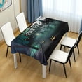 thumbnail image 6 of Coolnut Halloween Pumpkin Cemetery Rectangle Tablecloth 54x72In,Dinner Table Cover for Outdoor & Indoor Patio, Picnic, BBQ, Holiday Party Halloween Decoration, 6 of 7