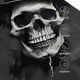 thumbnail image 3 of Fotbe Black White Hat Skull Gorro Clásico de Béisbol, Gorra Ajustable con Broche Snapback, Gorro de Exterior de Algodón Suave, 3 of 6