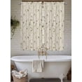 thumbnail image 4 of Sparrow Bathroom Window Curtain, Spring Birds on The Branches Retro Country Beige Light Filtering Coffee Kitchen Curtains, Bedroom Living Room Curtains 2 Panel 84"x63", 4 of 6