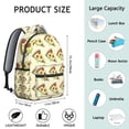 thumbnail image 2 of Funny Pizza Students Backpack Foodie Food School Bag with Delicious Pizza Party Pattern, Lightweight and Adjustable Strap, 2 of 6