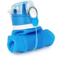 thumbnail image 2 of Botella de agua plegable de 1 litro, portátil, grande, taza de viaje, reutilizable, botella deportiva (1L azul), 2 of 5
