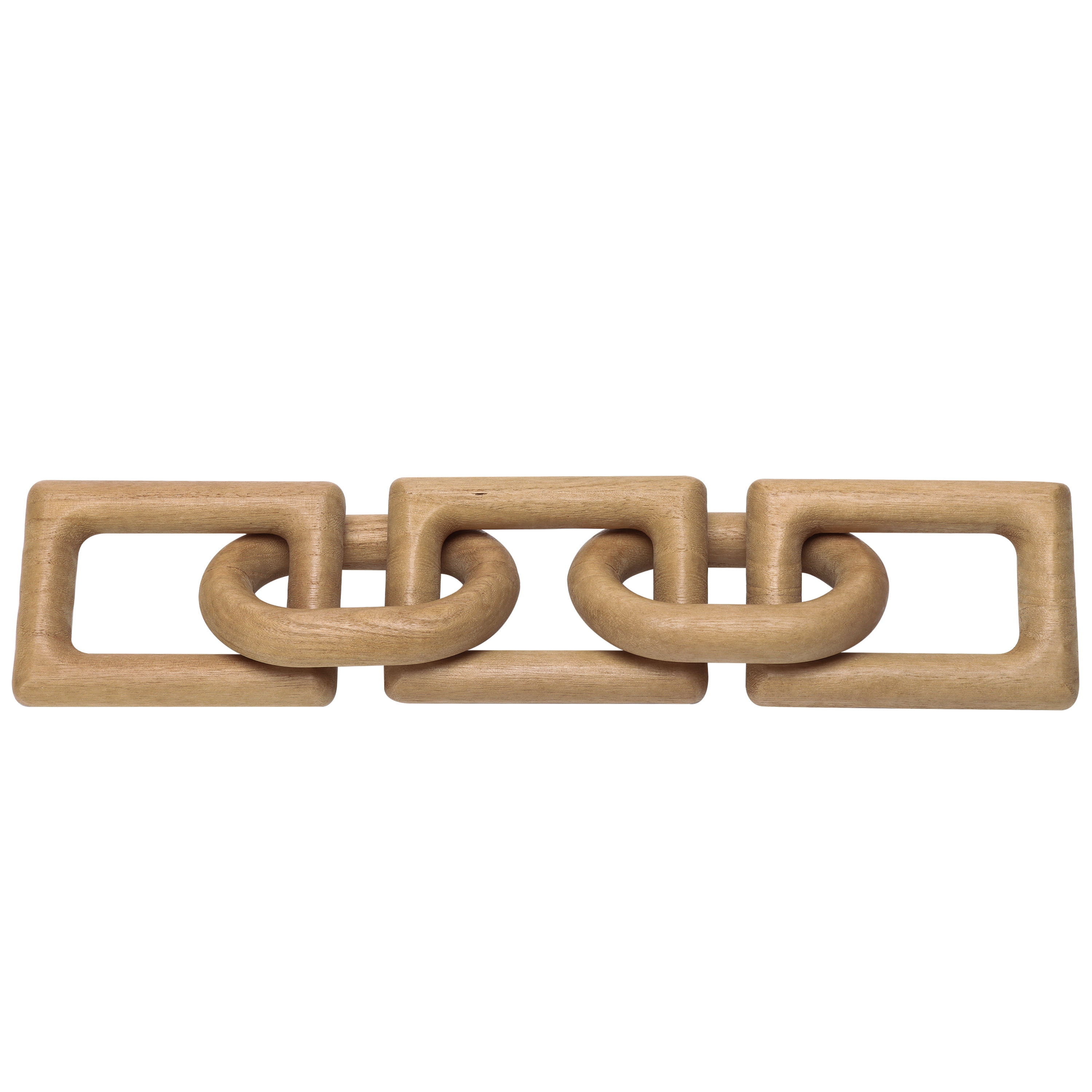 Mainstays Wood Links Light Tan Indoor Tabletop Decor