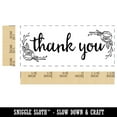thumbnail image 2 of Thank You Rose Details Self-Inking Rubber Stamp Ink Stamper for Business Office - Pink Ink - Small 1-1/2 Inch, 2 of 7