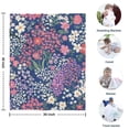 thumbnail image 4 of Pioneer Flower Floral Print Pattern Blanket,Comfortable Soft Flannel Throw Blanket,All Season,Warm Lightweight Blankets for Sofa Bed Couch Living Room Chair,30"x40", 4 of 4