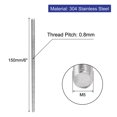 thumbnail image 2 of Unique Bargains M5 x 150mm 304 Stainless Steel Fully Threaded Rod Bar Studs Hardware 10 Pcs, 2 of 3