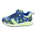 thumbnail image 3 of Tenis Niño Luces Dinosaurio Bubble Gummers Ikon Azul/verde azul 15, 3 of 7
