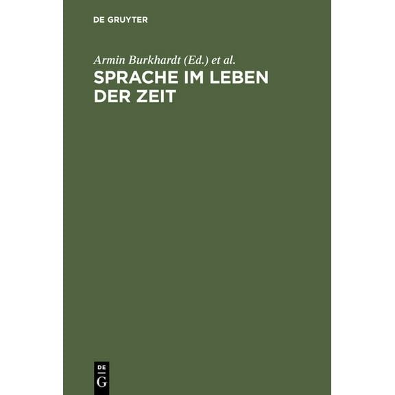 Sprache im Leben der Zeit, (Hardcover)