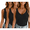 Black*3, variant on 4 Pack Womens Basic V Neck Tank Top Solid Color Sleeveless Cami Slim Fit Soft Comfortable Undershirt For Summer Layering