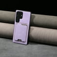 thumbnail image 6 of Allytechgroup for Samsung Galaxy S25 Phone Case with Card Holder,  [Compatible with Magsafe Wireless Charging] Slim PU Leather Magnetic Wallet Back Case Soft TPU Bumper Shockproof Cover, Purple, 6 of 8