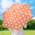 thumbnail image 6 of White Polka Dots Umbrellas for Sun Auto Open Close UV50+ Waterproof 5-Fold Compact Fiberglass Frame, 6 of 6
