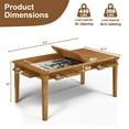 thumbnail image 2 of Avocahom Solid Wood Board Game Table for 4–6 with Removable Top, 54" x 31" Gaming Surface, Game Mat, 6 Cup Holders & Hobby Tray – Convertible Gaming and Dining Table for D&D , Card Game and Puzzle, 2 of 10
