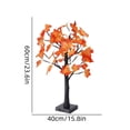 thumbnail image 3 of 2026 23.6in Fall Lighted Maple Tabletop Tree, Orange Artificial Maple Tree with LED Lights, USB & AA Battery Operated Decor for Thanksgiving Halloween Autumn Mantel, 3 of 6