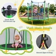 thumbnail image 4 of 5.5FT Toddler Trampoline for Kids, SHINPT Mini Trampoline for Kids, 65" Outdoor/Indoor Trampoline with Enclosure Net, Recreational Trampoline for Patio, Backyard, Garden, Lawn, Yard, 4 of 9