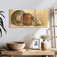 thumbnail image 3 of Elephant Stock Woven Vessels Iv Wall Art - Horizontal Multi Panel Canvas - Living Room Wall Decor - Our America Multi Panel - Teal And Brown Decor By Albena Hristova - 26" x 12", 3 of 8